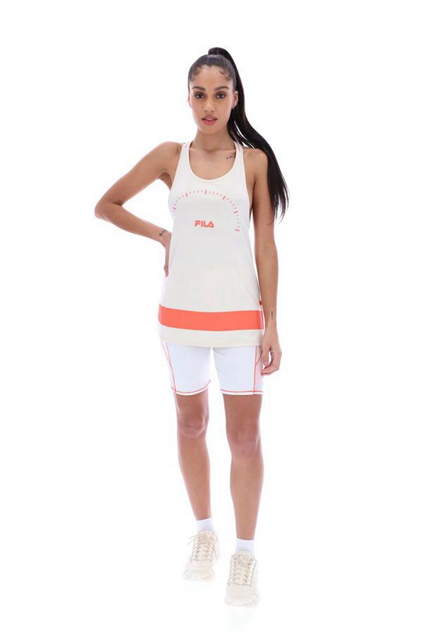 Fila Paula Digit Entry Women's Vests - White,NZ 32-37059